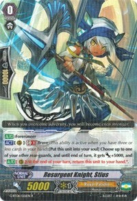 Image of Resurgent Knight, Stius (G-BT06/026EN) [Transcension of Blade & Blossom]