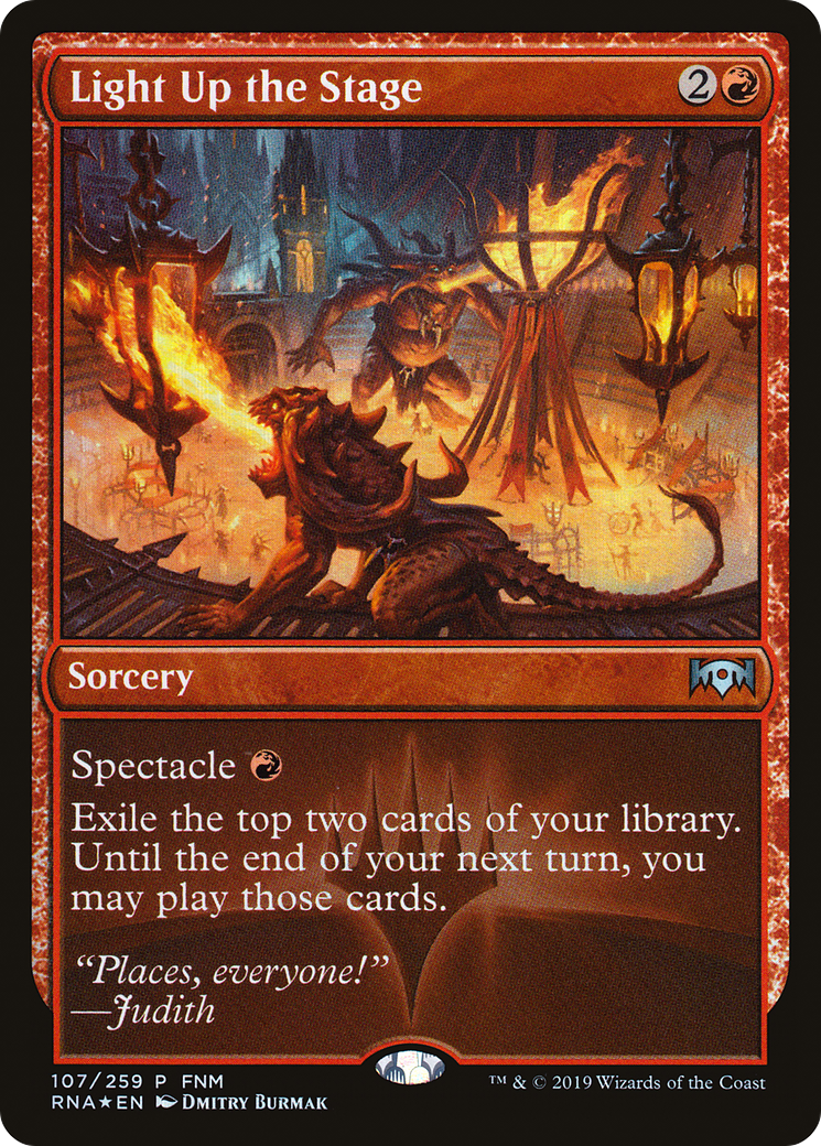 Image of Light Up the Stage (FNM) [Ravnica Allegiance Promos]