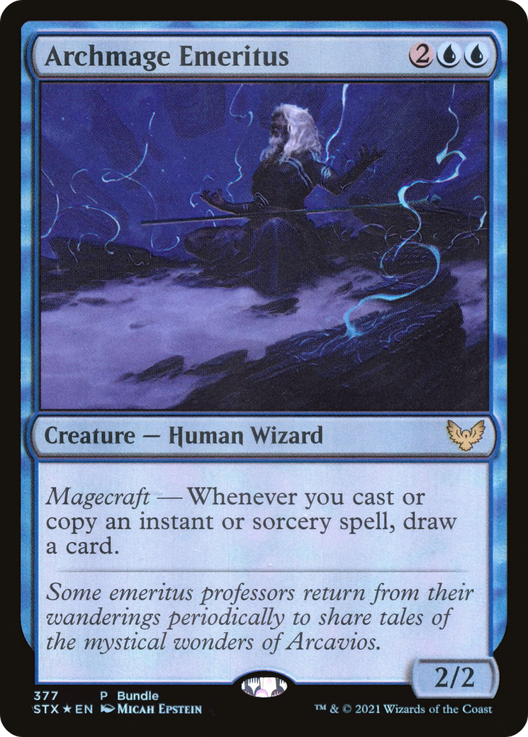 Image of Archmage Emeritus (Bundle) [Strixhaven: School of Mages Promos]