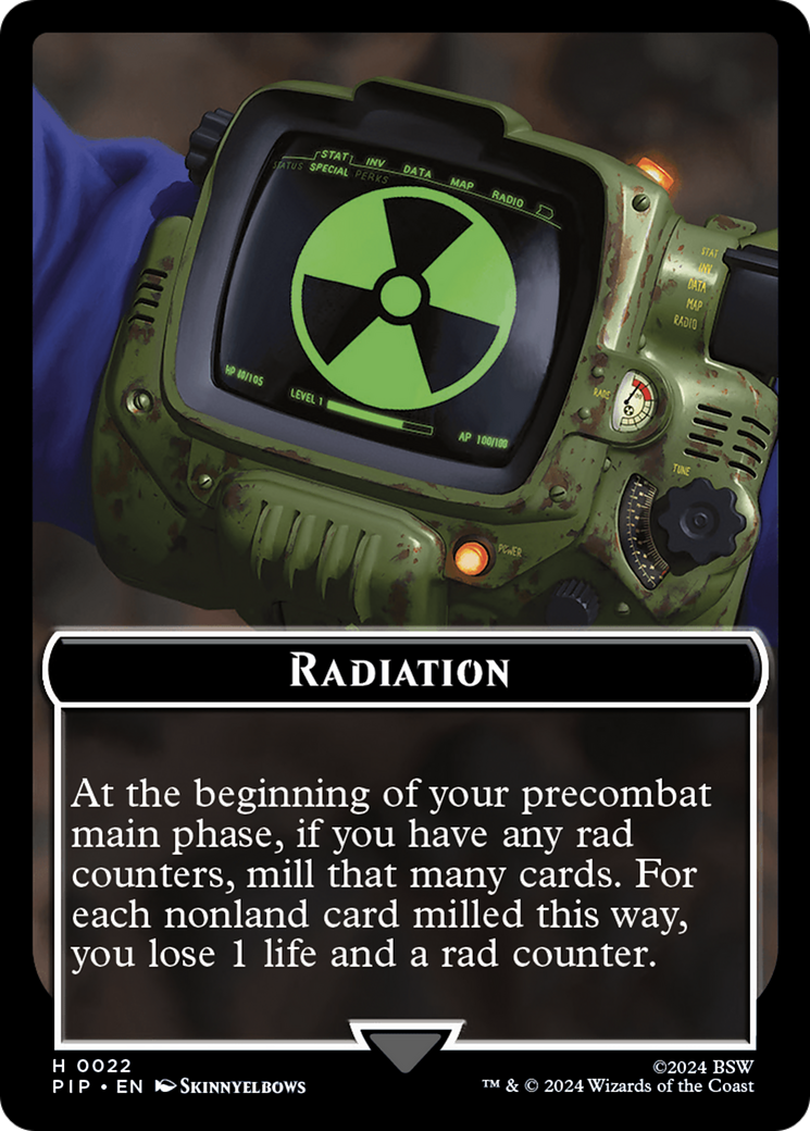 Image of Radiation // Soldier (0010) Double-Sided Token [Fallout Tokens]