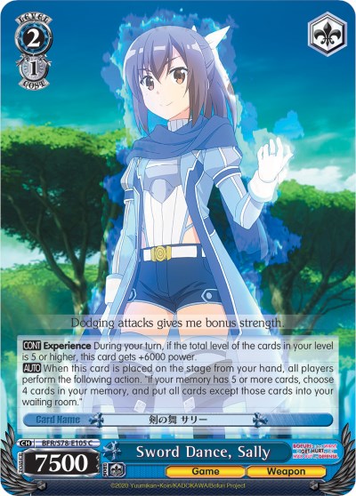 Image of Sword Dance, Sally (BFR/S78-E105 C) [BOFURI: I Don't Want to Get Hurt, so I'll Max Out My Defense]