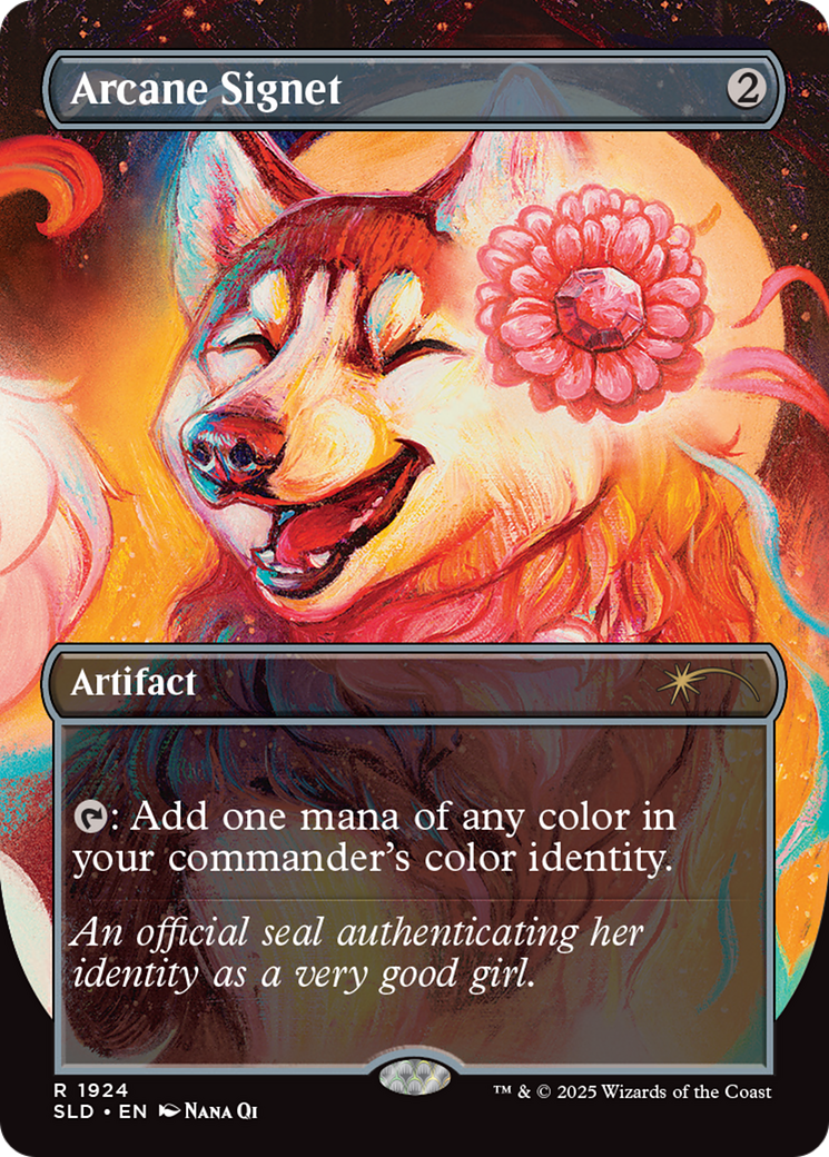 Image of Arcane Signet (SLD-1924) - Secret Lair Drop (Borderless) Foil
