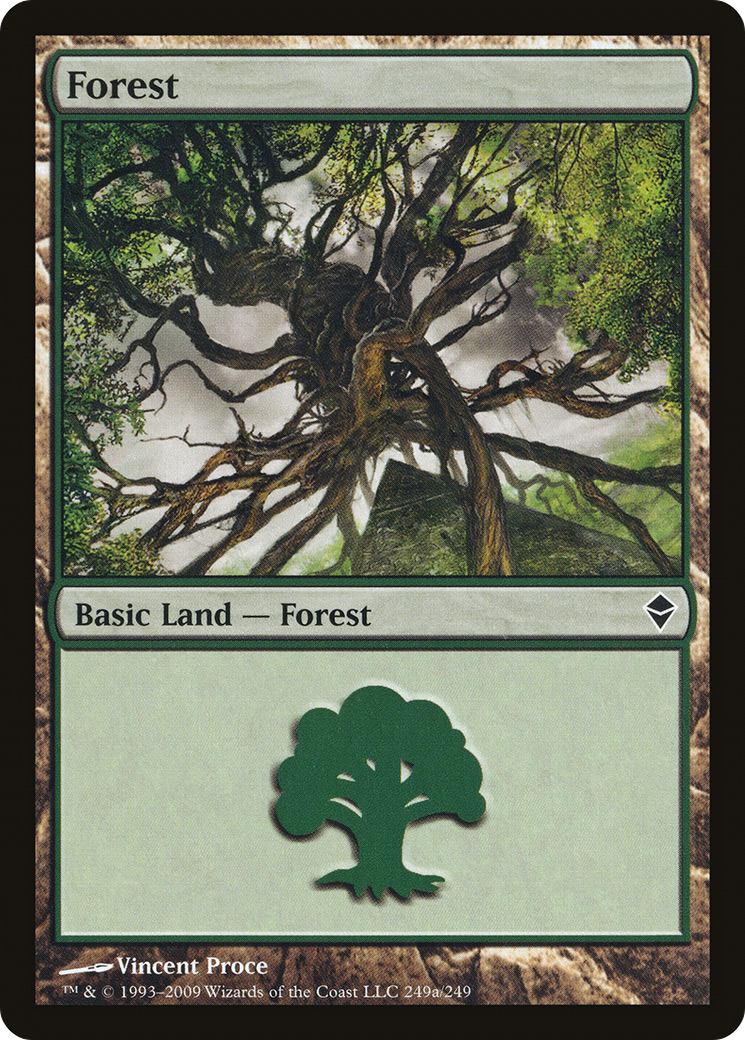 Image of Forest (249a) [Zendikar]