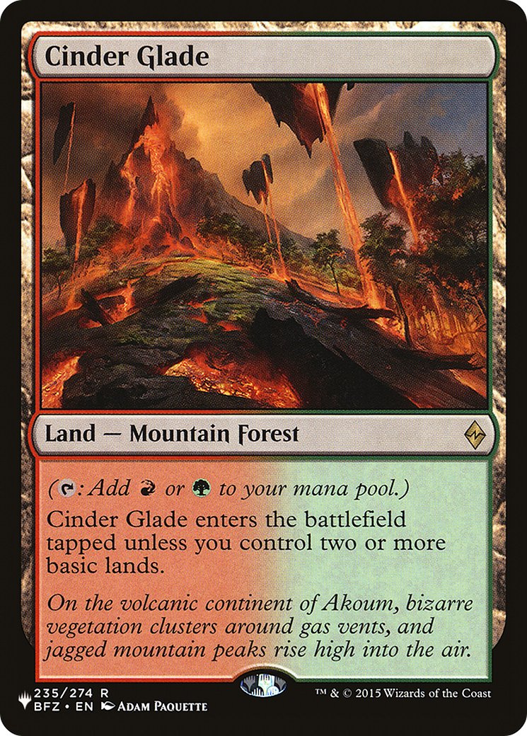 Image of Cinder Glade [The List]