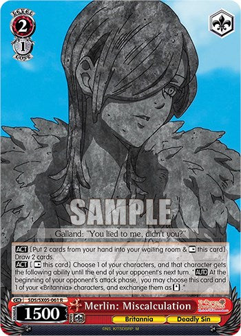 Image of Merlin: Miscalculation (Foil) [The Seven Deadly Sins: Revival of The Commandments]