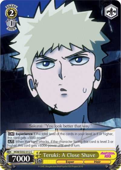 Image of Teruki: A Close Shave (MOB/SX02-012 C) [Mob Psycho 100]