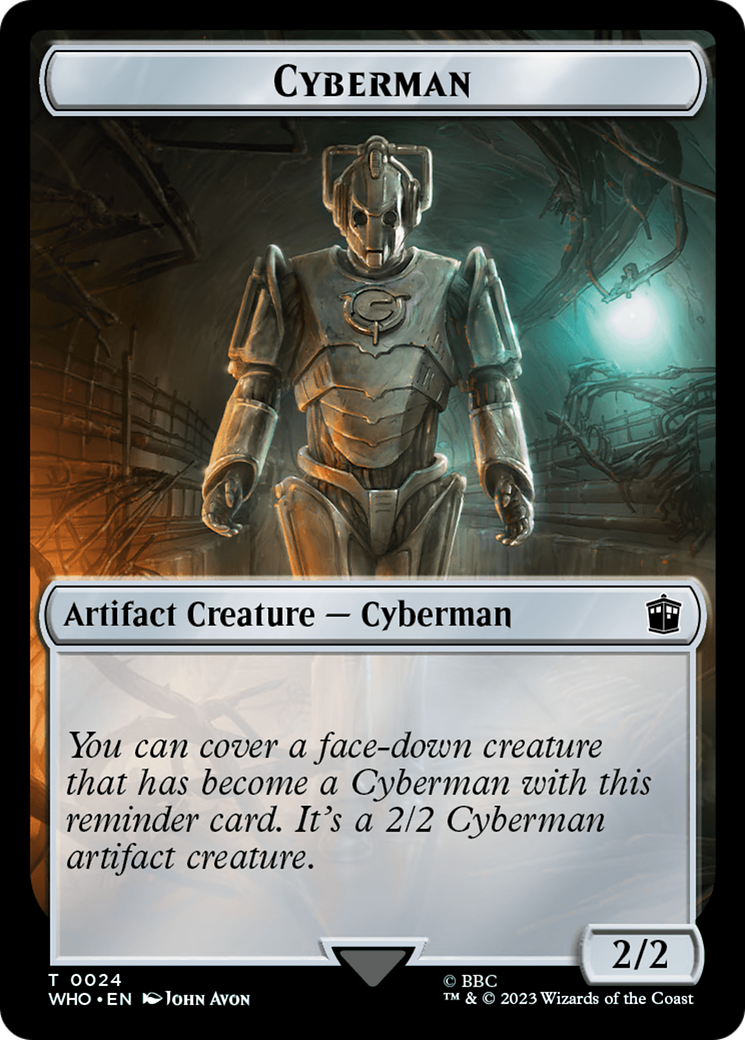 Image of Horse // Cyberman Double-Sided Token [Doctor Who Tokens]