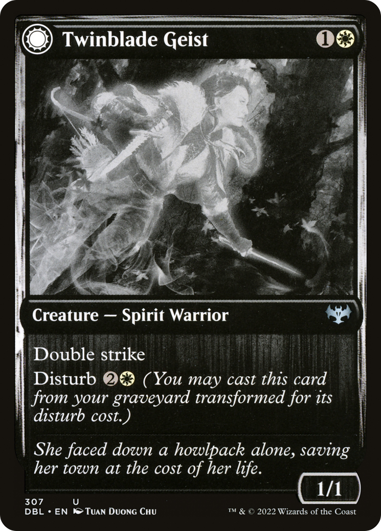 Image of Twinblade Geist // Twinblade Invocation [Innistrad: Double Feature]