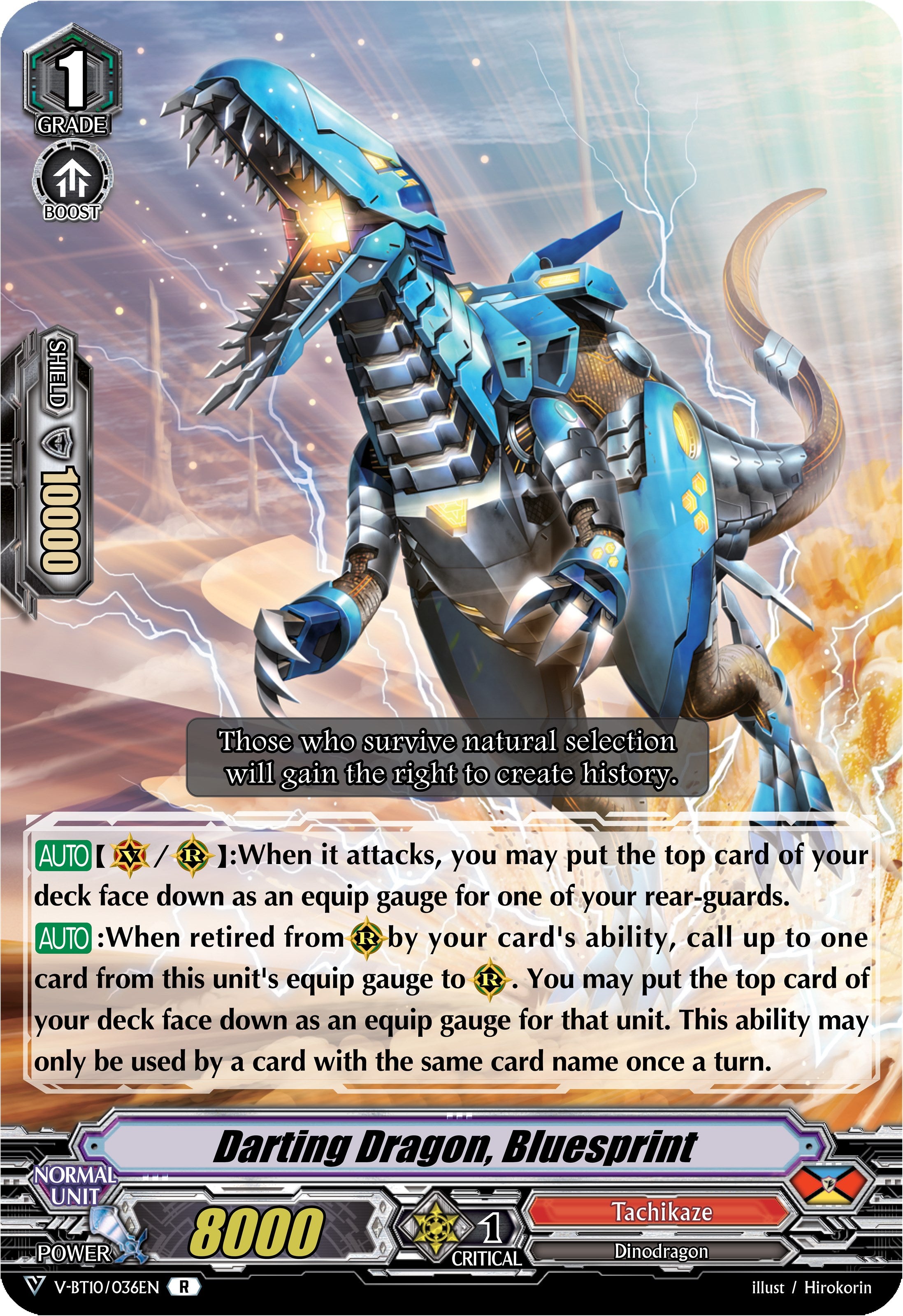 Image of Darting Dragon, Bluesprint (V-BT10/036EN) [Phantom Dragon Aeon]