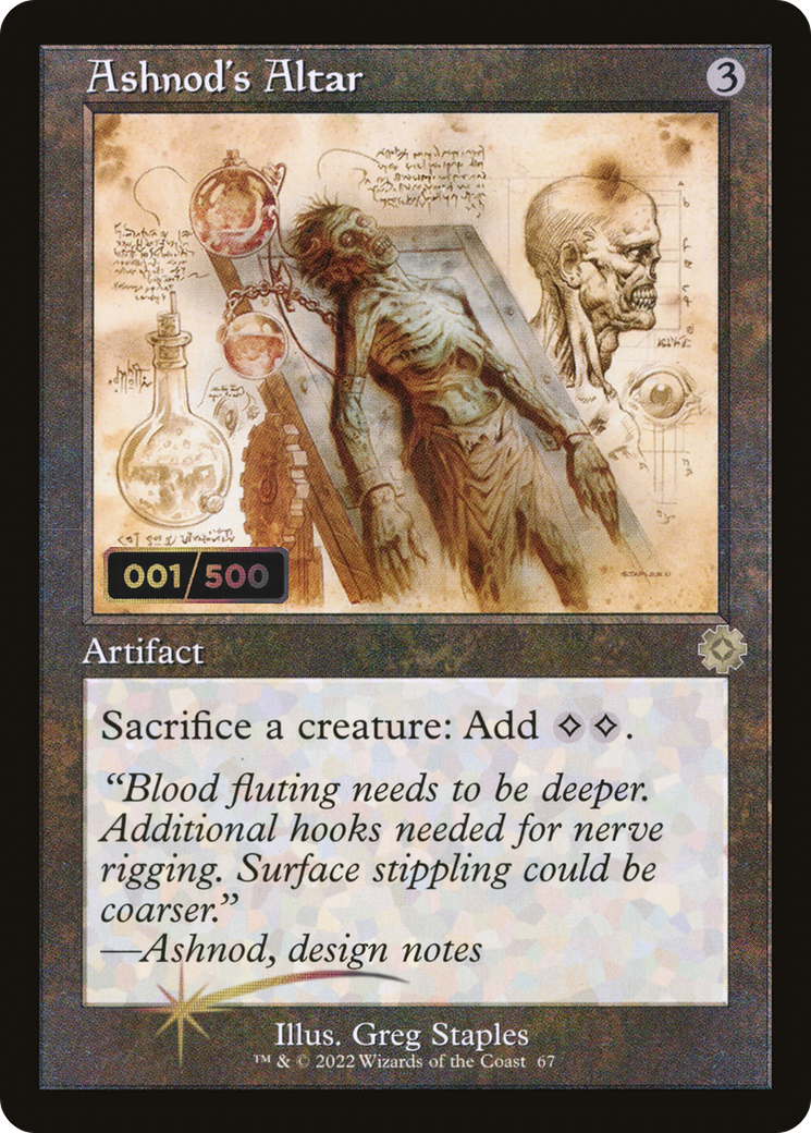 Image of Ashnod's Altar (Retro Schematic) (Serialized) [The Brothers' War Retro Artifacts]