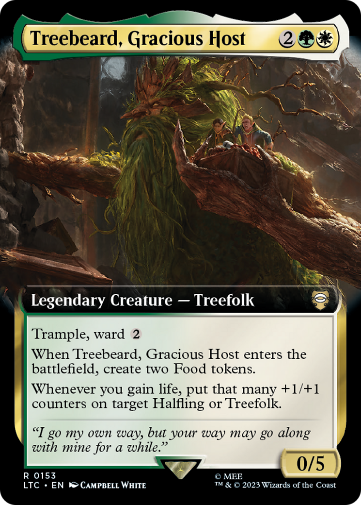 Image of Treebeard, Gracious Host (Extended Art) [The Lord of the Rings: Tales of Middle-Earth Commander]