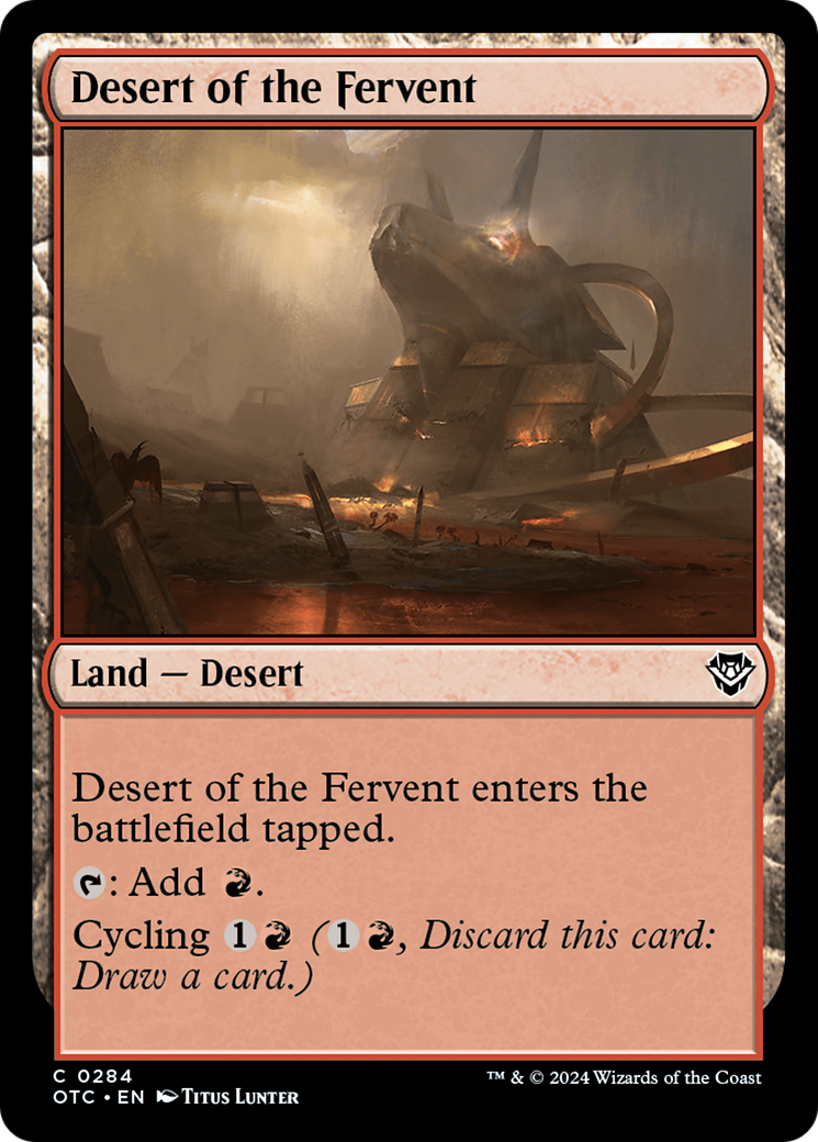 Image of Desert of the Fervent [Outlaws of Thunder Junction Commander]