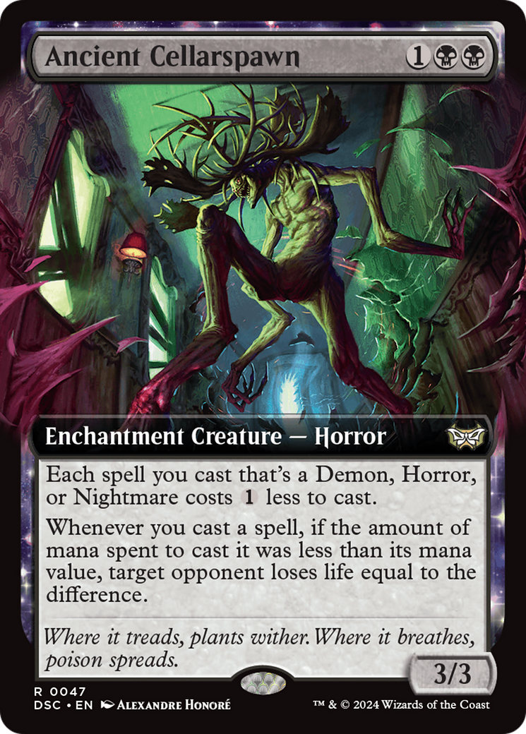 Image of Ancient Cellarspawn (Extended Art) [Duskmourn: House of Horror Commander]