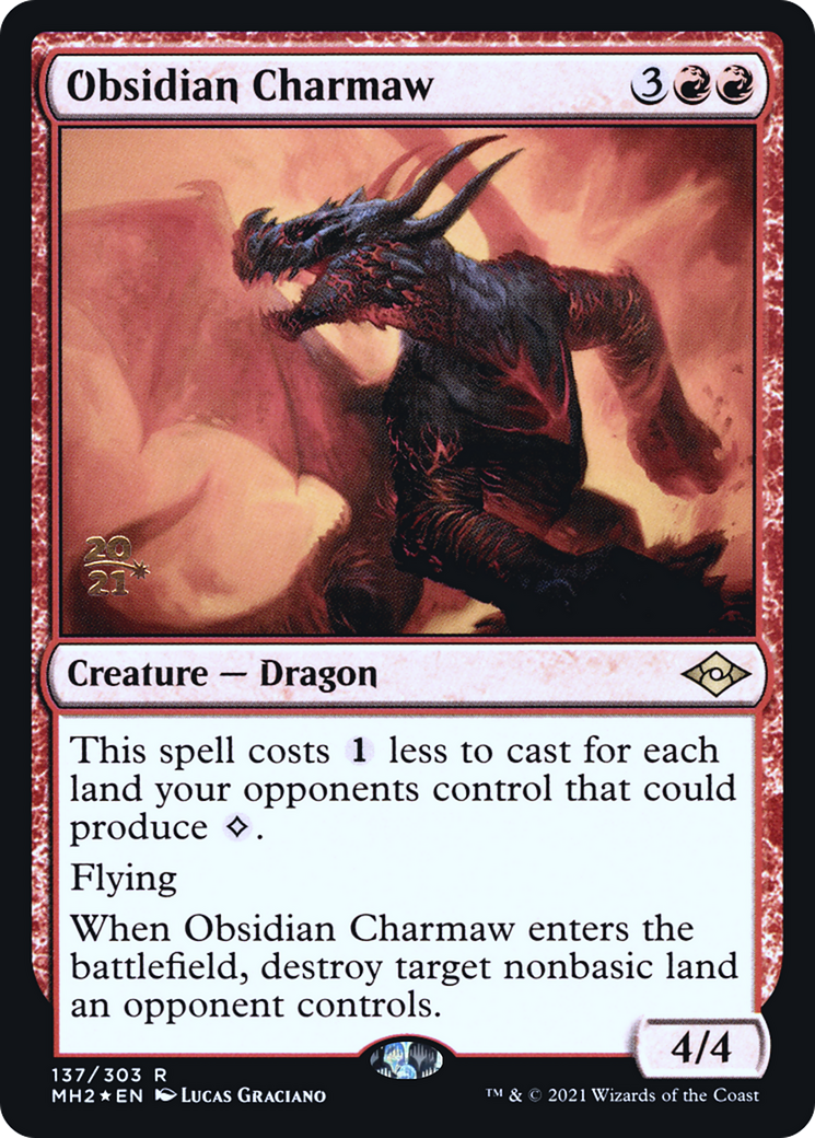 Image of Obsidian Charmaw [Modern Horizons 2 Prerelease Promos]