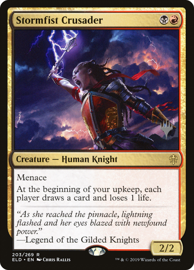 Image of Stormfist Crusader (Promo Pack) [Throne of Eldraine Promos]