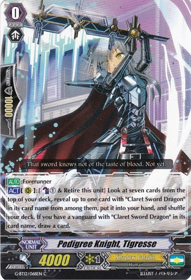 Image of Pedigree Knight, Tigresse (G-BT12/068EN) [Dragon King's Awakening]