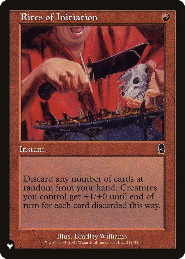 Image of Rites of Initiation [The List]