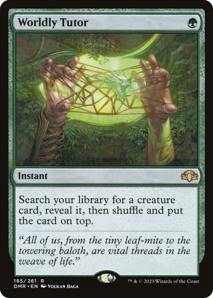 Image of Worldly Tutor [Dominaria Remastered]