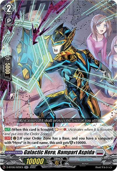 Image of Galactic Hero, Rampart Aspida (D-BT06/029EN) [Blazing Dragon Reborn]