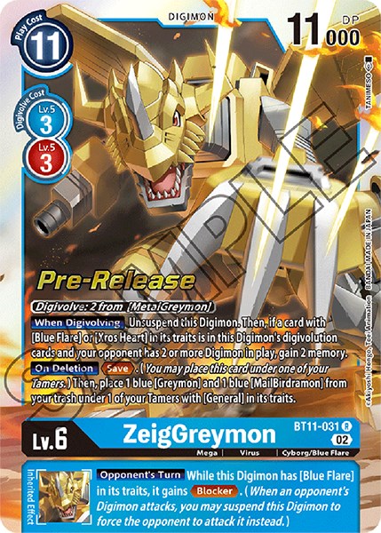 Image of ZeigGreymon [BT11-031] [Dimensional Phase Pre-Release Promos]