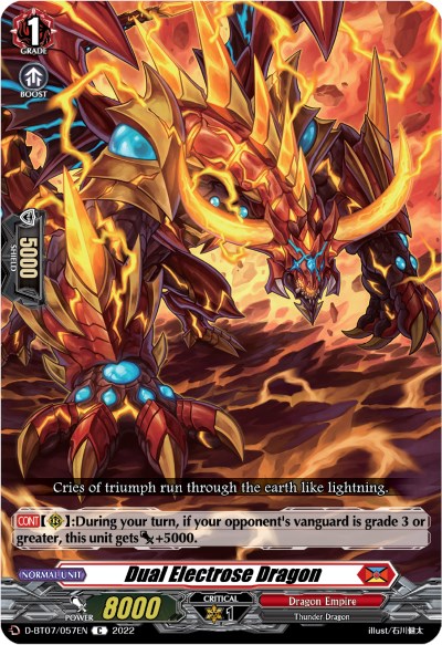 Image of Dual Electrose Dragon (D-BT07/057EN) [Raging Flames Against Emerald Storm]