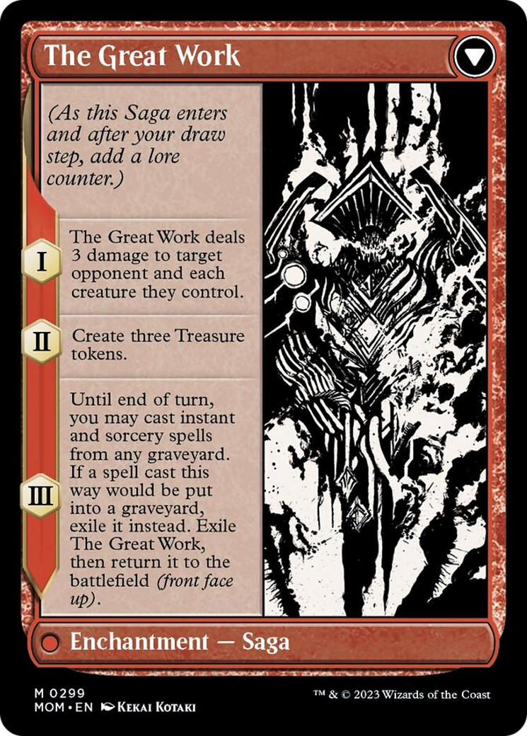Image of Urabrask // The Great Work (Showcase Planar Booster Fun) [March of the Machine]