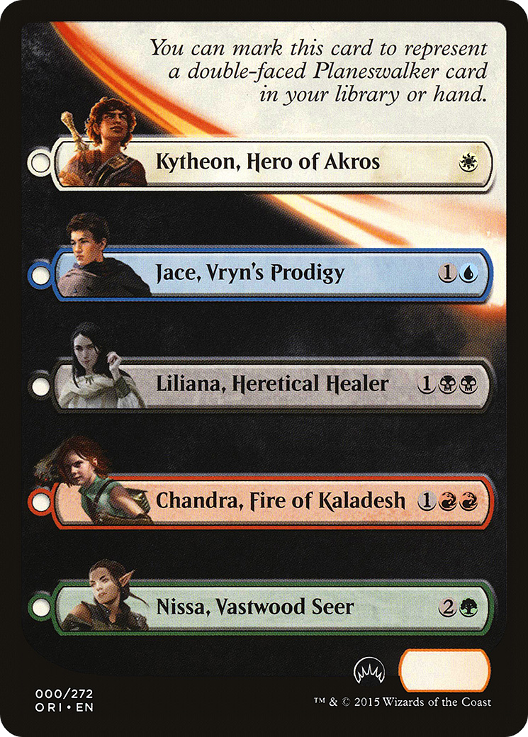 Image of Magic Origins Checklist [Magic Origins Tokens]