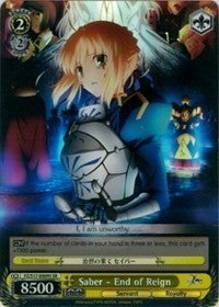 Image of Saber - End of Reign (FZ/S17-E009S SR) [Fate/Zero]