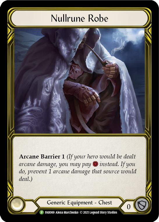 Image of Nullrune Robe (Golden) [FAB069] (Promo)  Cold Foil
