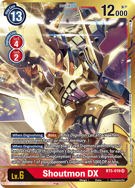Image of Shoutmon DX [BT5-019] (Alternate Art) [Battle of Omni]