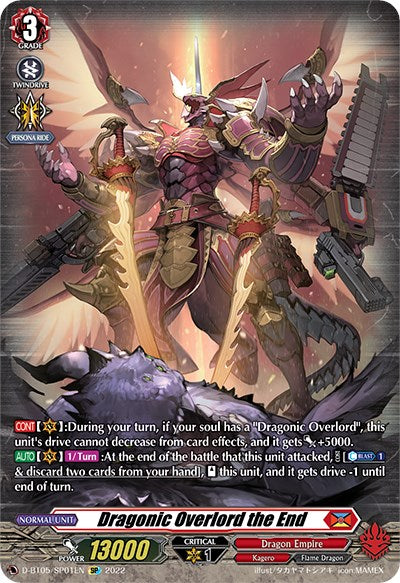Image of Dragonic Overlord the End (D-BT05/SP01EN) [Triumphant Return of the Brave Heroes]