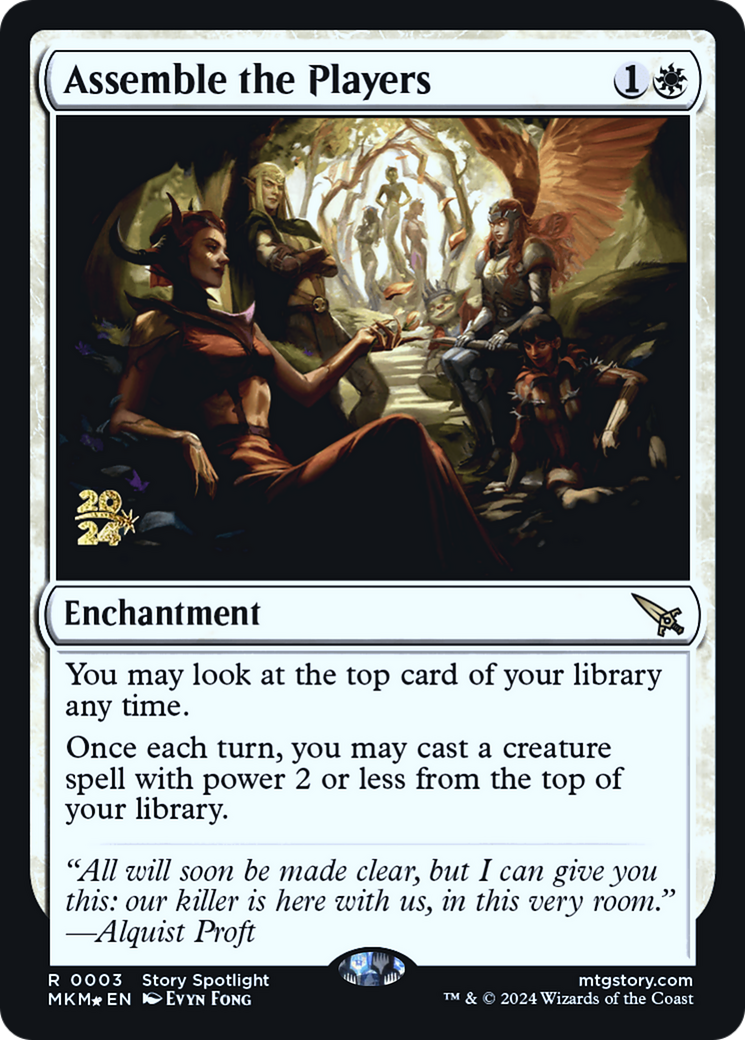 Image of Assemble the Players [Murders at Karlov Manor Prerelease Promos]