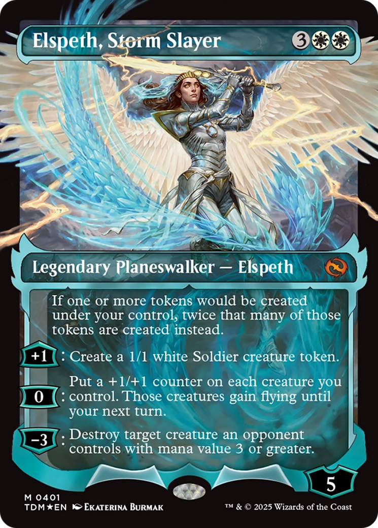 Image of Elspeth, Storm Slayer (Showcase) (Japanese) [Tarkir: Dragonstorm]