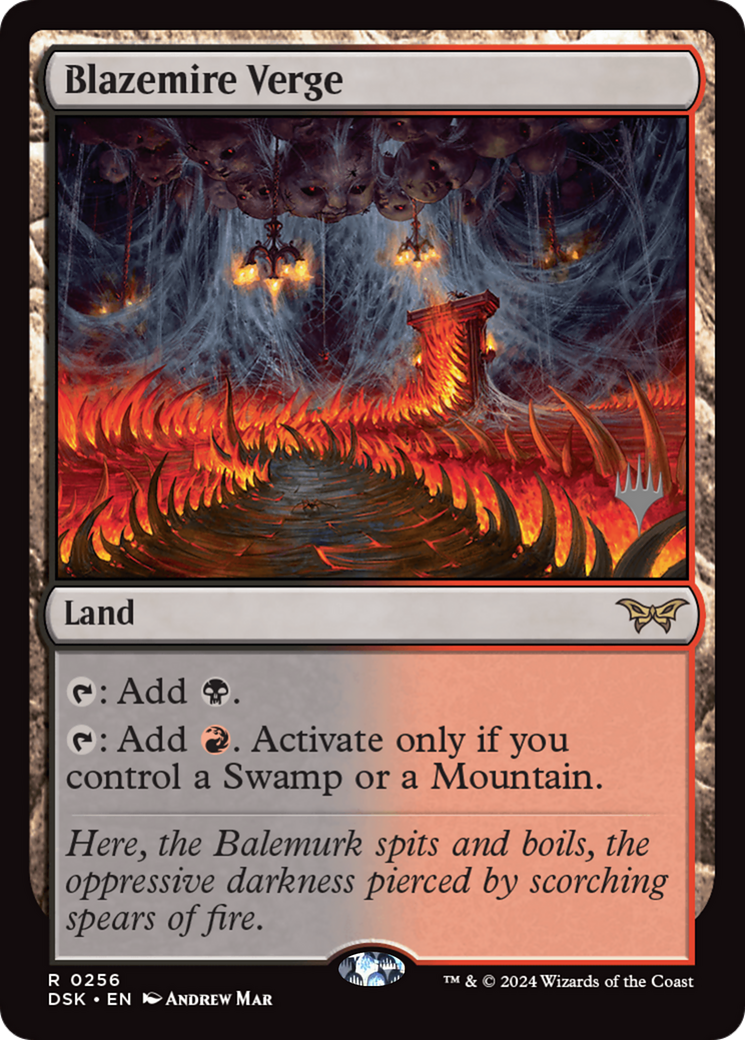 Image of Blazemire Verge (Promo Pack) [Duskmourn: House of Horror Promos]