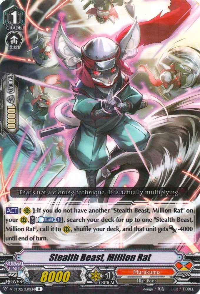 Image of Stealth Beast, Million Rat (V-BT02/030EN) [Strongest! Team AL4]