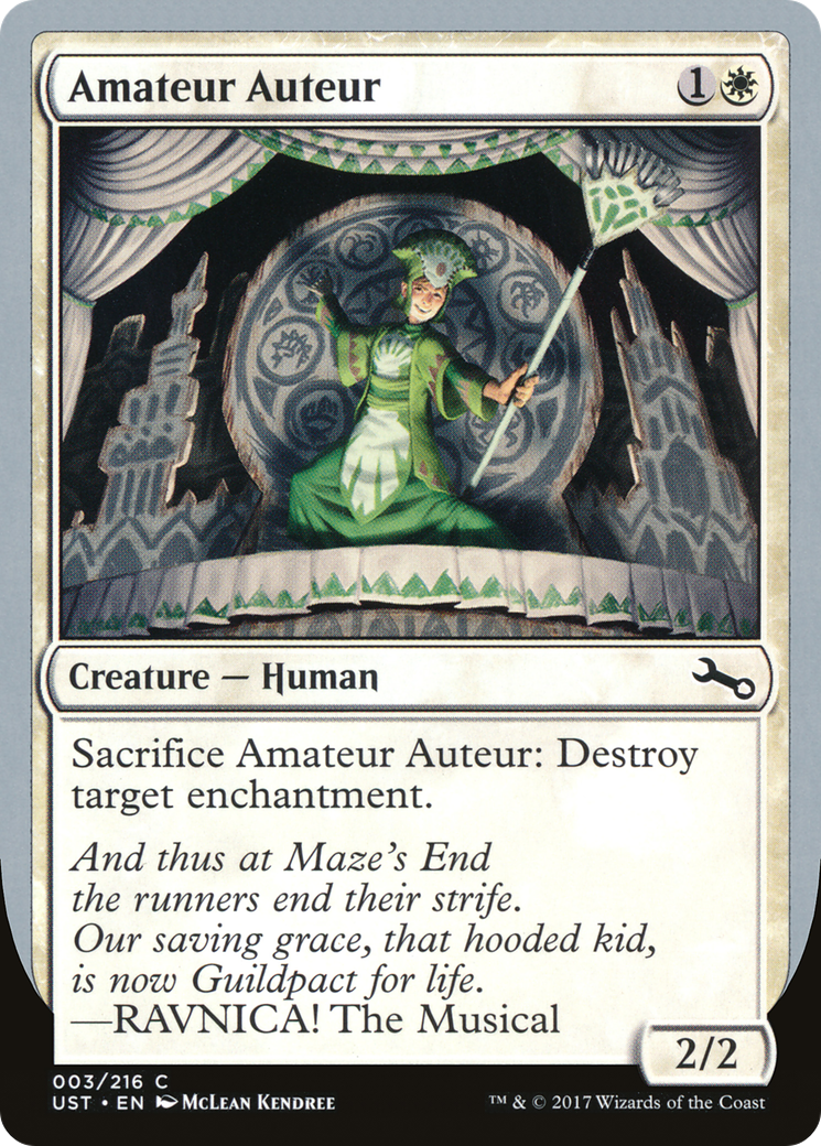 Image of Amateur Auteur (RAVNICA! The Musical) [Unstable]