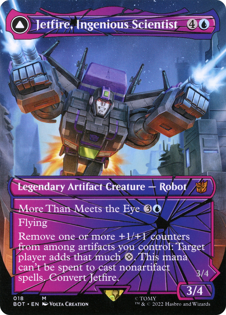 Image of Jetfire, Ingenious Scientist // Jetfire, Air Guardian (Shattered Glass) [Transformers]