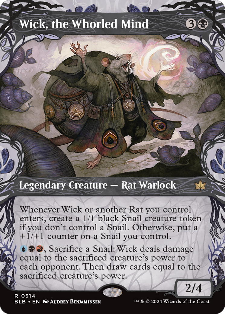 Image of Wick, the Whorled Mind (Showcase) [Bloomburrow]