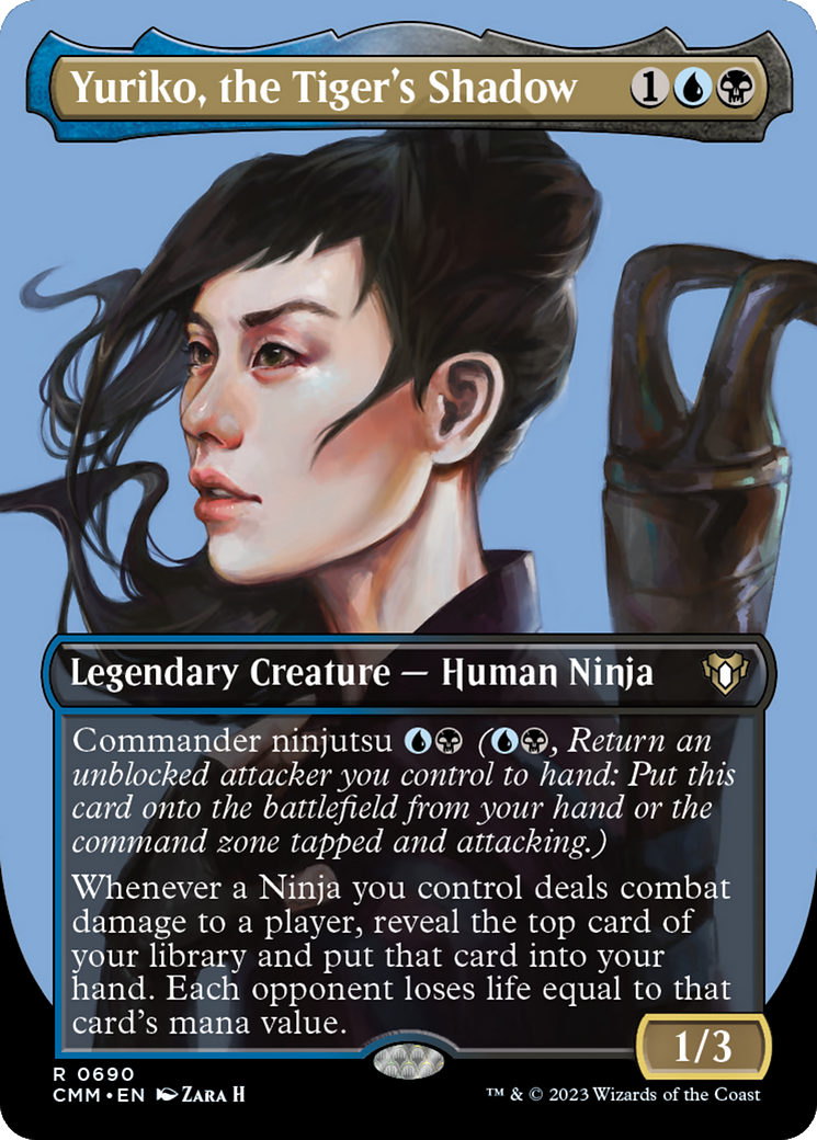 Image of Yuriko, the Tiger's Shadow (Borderless Profile) [Commander Masters]
