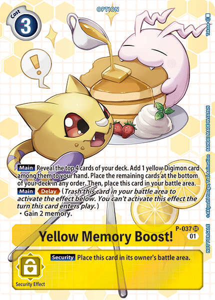 Image of Yellow Memory Boost! [P-037] (Box Promotion Pack - Next Adventure) [Promotional Cards]