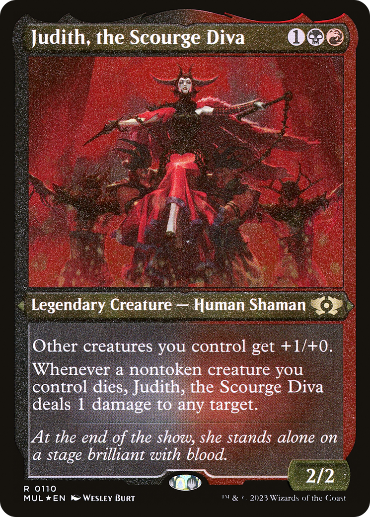 Image of Judith, the Scourge Diva (Foil Etched) [Multiverse Legends]