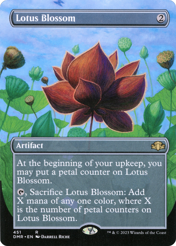 Image of Lotus Blossom (Borderless Alternate Art) [Dominaria Remastered]