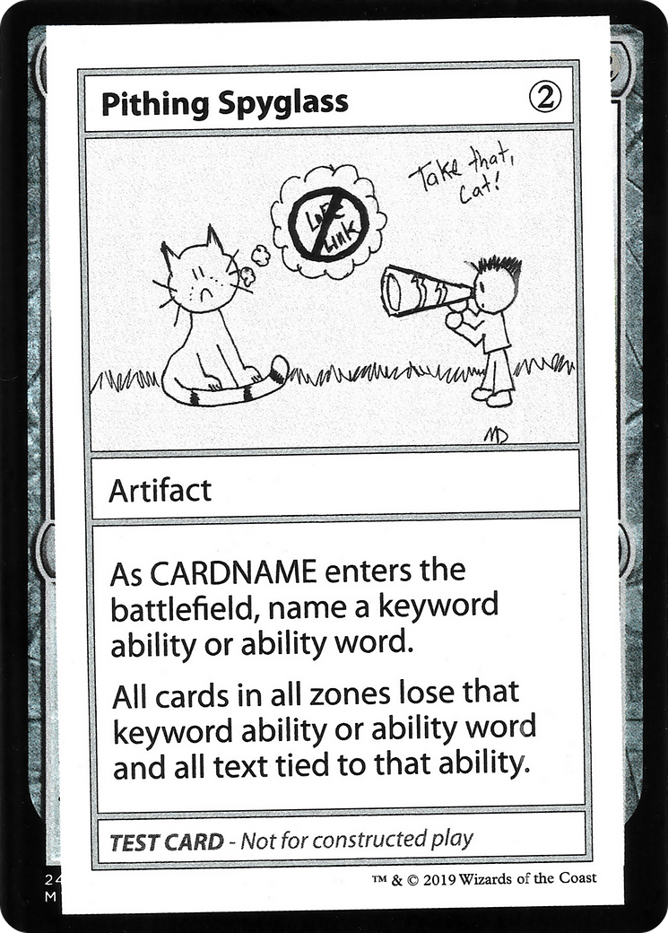 Image of Pithing Spyglass (2021 Edition) [Mystery Booster Playtest Cards]