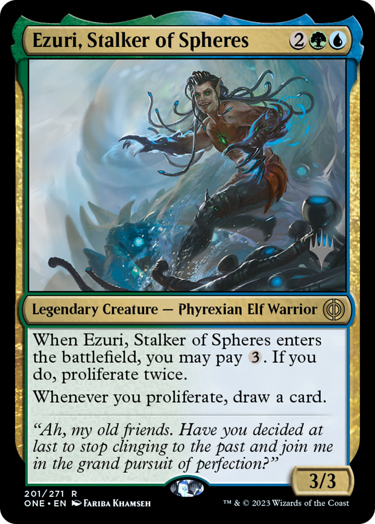 Image of Ezuri, Stalker of Spheres (Promo Pack) [Phyrexia: All Will Be One Promos]