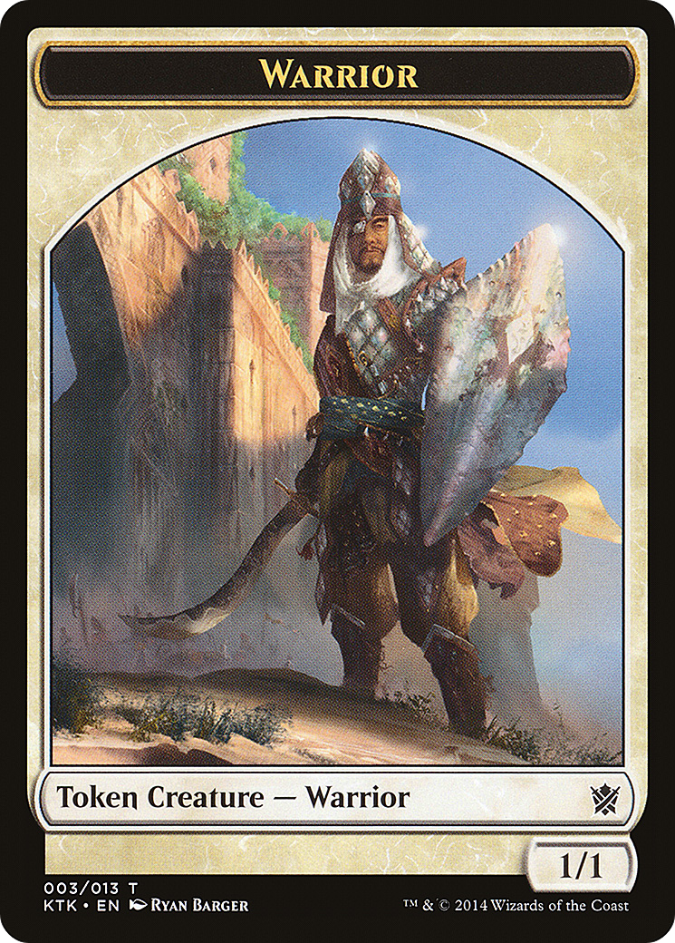 Image of Warrior Token (003/013) [Khans of Tarkir Tokens]