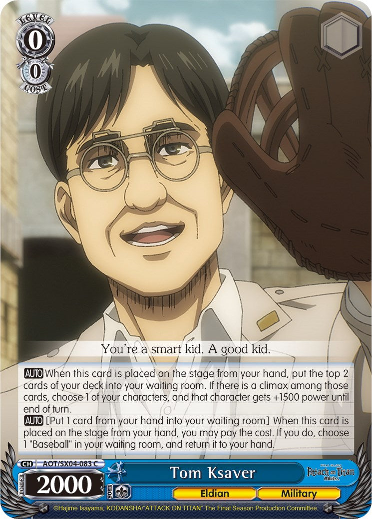 Image of Tom Ksaver [Attack On Titan: Final Season]