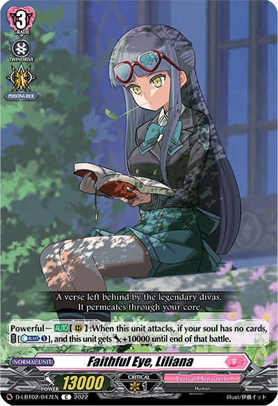 Image of Faithful Eye, Liliana (D-LBT02/047EN) [Lyrical Monasterio: It's a New School Term!]