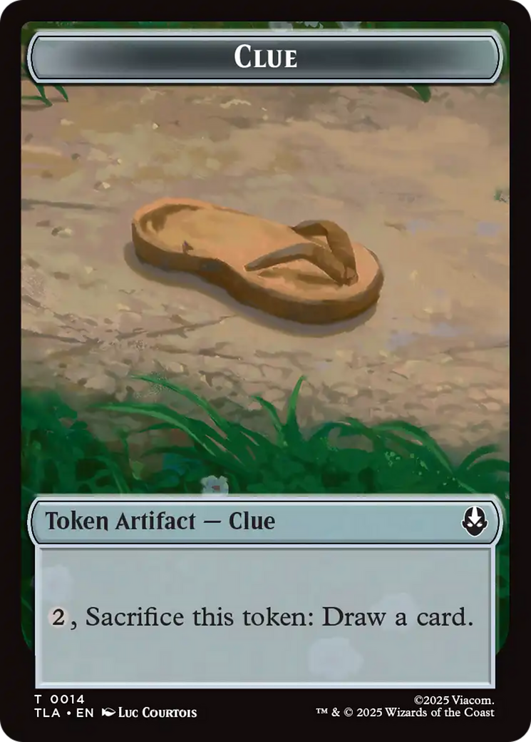 Image of Clue (0014) // Copy (0002) Double-Sided Token [Avatar: The Last Airbender Tokens]