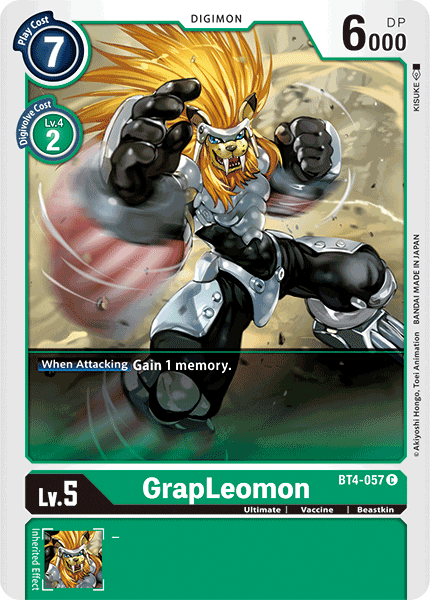 Image of GrapLeomon [BT4-057] [Great Legend]