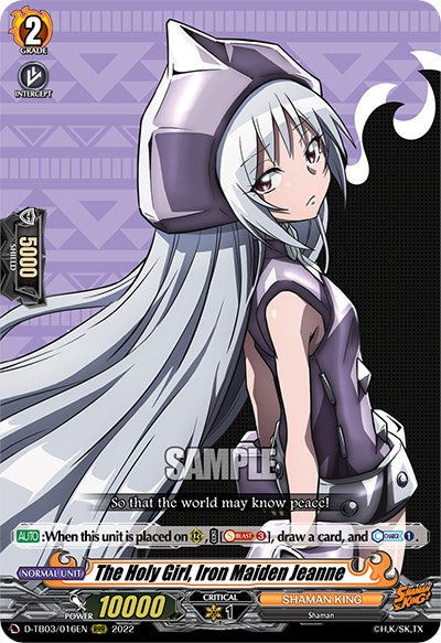 Image of The Holy Girl, Iron Maiden Jeanne (D-TB03/016EN) [Shaman King]